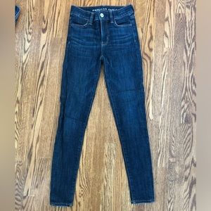 American Eagle High Rise Jeggings Skinny Jeans Size 0